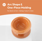 Soufflé Pet Bowl - Amber Orange